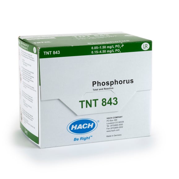 인(반응 및 총) TNTplus 바이알 테스트, 저농도 (0.15-4.50mg/L PO₄), 25회 테스트 가능