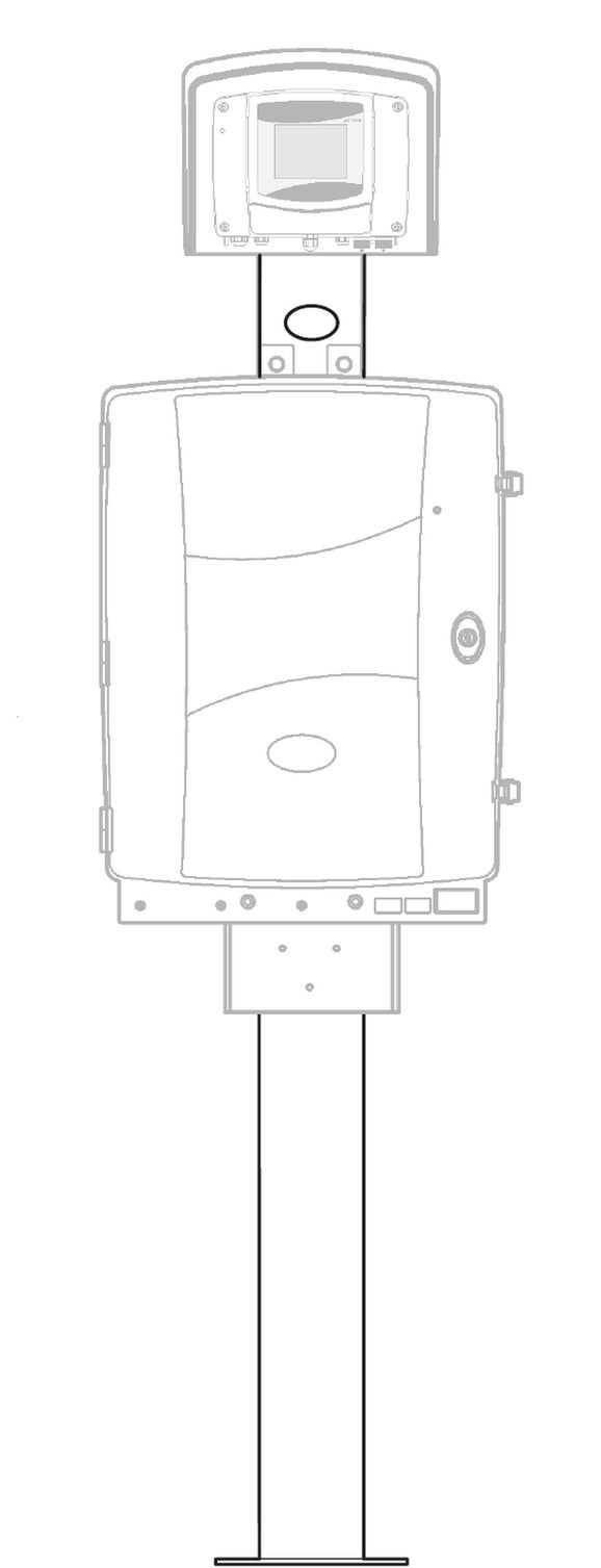 SC 컨트롤러가 있는 SC 분석기용 스탠드 장착 키트(1.7m)