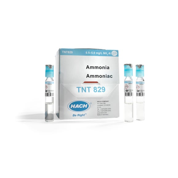 암모니아 TNTplus 바이알 테스트, 초저농도 이하 (0.50-5.00mg/L NH₃-N), 25회 테스트 가능