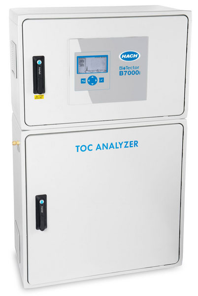   Hach B7000i TOC Analyzer comes with a built-in self-cleaning sample line and reactor. This enables the B7000i to deliver trustworthy results even if your water contains high levels of fats, oils, greases, sludge, and particulates or has pH swings.  LEARN MORE